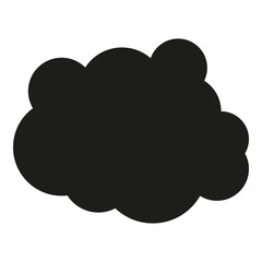 Black cloud graphic sympol icon - stock vector