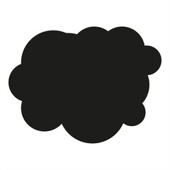 Black cloud graphic sympol icon - stock vector