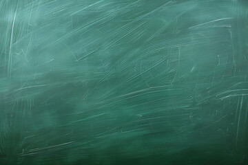 an empty green chalkboard with soft strokes and a subtle texture that suggests the surface of blackboards used in school settings