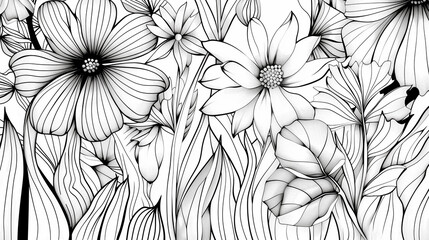Adult colouring book page	