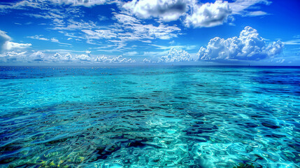 beautiful blue water, blue sea