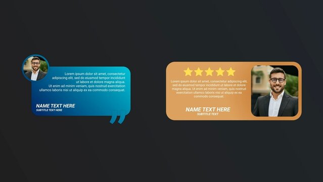 Modern Clean Business Corporate Testimonial Bundle