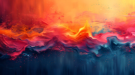 Fototapeta premium Elegant Blue Digital Canvas with Geometric Accents