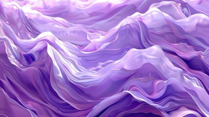 Obraz premium A mountain range depicted in purple and lilac tones Mountains and valleys visible in the background