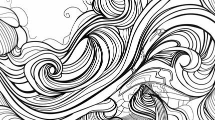 Fototapeta premium Adult colouring book page 