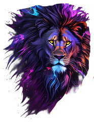 Obraz premium Mysterious lion t-shirt design