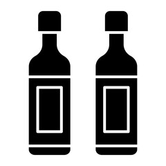 Wine Bottle Icon Design