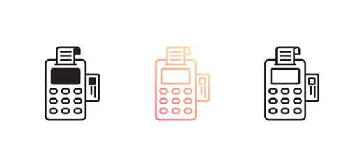 Fototapeta premium Pos icon design with white background stock illustration