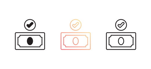 Money icon design with white background stock illustration