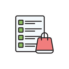 Wishlist icon design with white background stock illustration