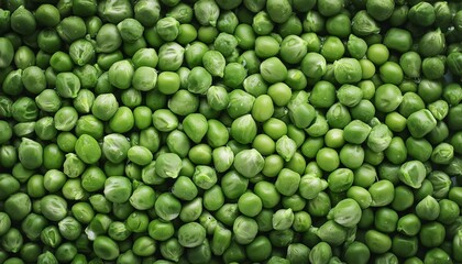 green peas all over the background, top view. Proper nutrition and healthy vegetables and vitamins.
