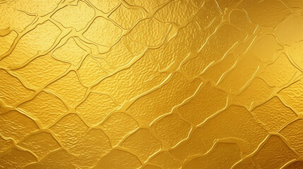 Gold foil paper texture flat background with light reflections - obrazy, fototapety, plakaty