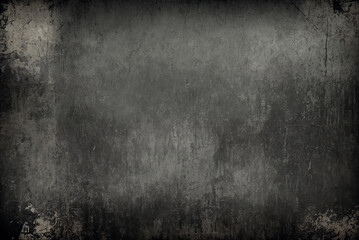 Black grunge texture. Abstract dark background with scratches and cracks