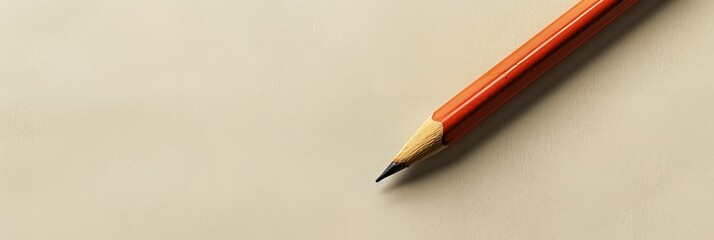 pencil laying on a table with a white background