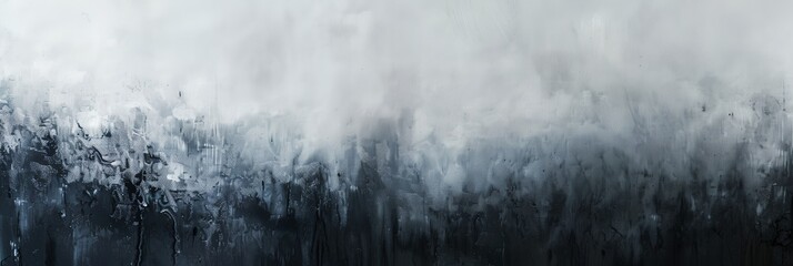 painting of a black and white background with a lot of rain drops