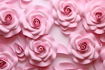 Delicate pink rose floral background