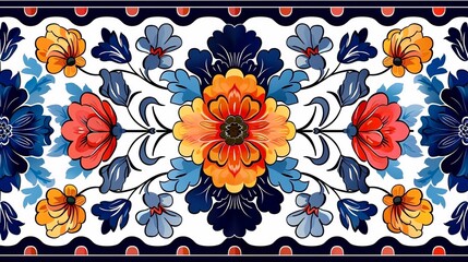 seamless pattern border, vibrant color