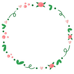 Floral Accent Round Element