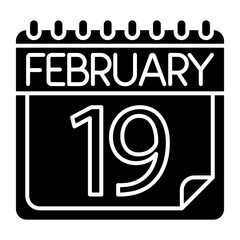 February Icon Design For Personal And Commercial Use