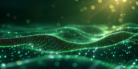 Colorful Waves, Particles, Background, Pattern,