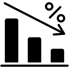 business risk solid icon