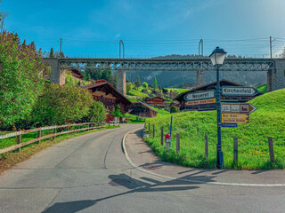 Street view of Gstaad Viaduct