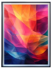 Fototapeta premium An abstract painting with a variety of bright colors