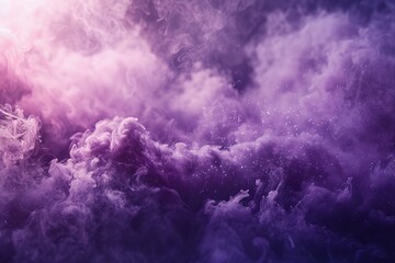Fototapeta premium Mystical Amethyst Clouds and Dust with Sparkling Stars Effect