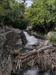 La coulisse, cascade in trois riviere, guadeloupe