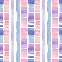 seamless pattern, colorful watercolor stripes, abstract background