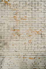 Texture of a white brick wall. Abstract construction background.
