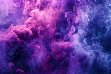 Ethereal Purple Smoke Swirls on a Mysterious Background