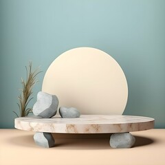 luxury colourful tropical marble elegant Platform podium background shapes and curtains Geometric product show