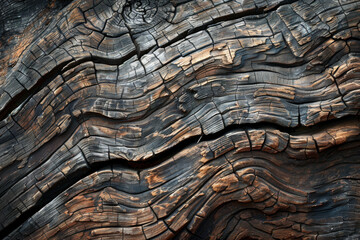 Rustic dark brown wooden planks with rich textures and natural patterns background.