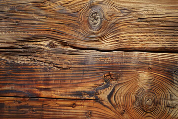 Fototapeta premium Rustic dark brown wooden planks with rich textures and natural patterns background.
