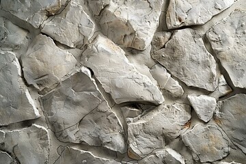 Close-Up of Taupe Dust Stone Wall with Natural Textures