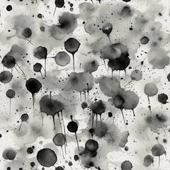 Harmonious Chaos: A Black and White Abstract Art Exploration Of Quantum Particle Behavior