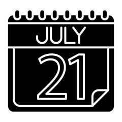 July Icon Design For Personal And Commercial Use