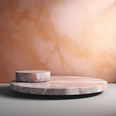 luxury colourful tropical marble elegant Platform podium background shapes and curtains Geometric product show