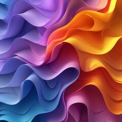 Obraz premium Create a seamless, high-resolution, abstract, colorful, wavy pattern