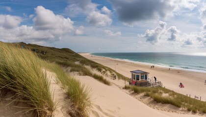 dune beach at the north sea coast sylt schleswig holstein germany generative ai
