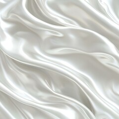White background of silk fabric , wallpaper textiled design, AI