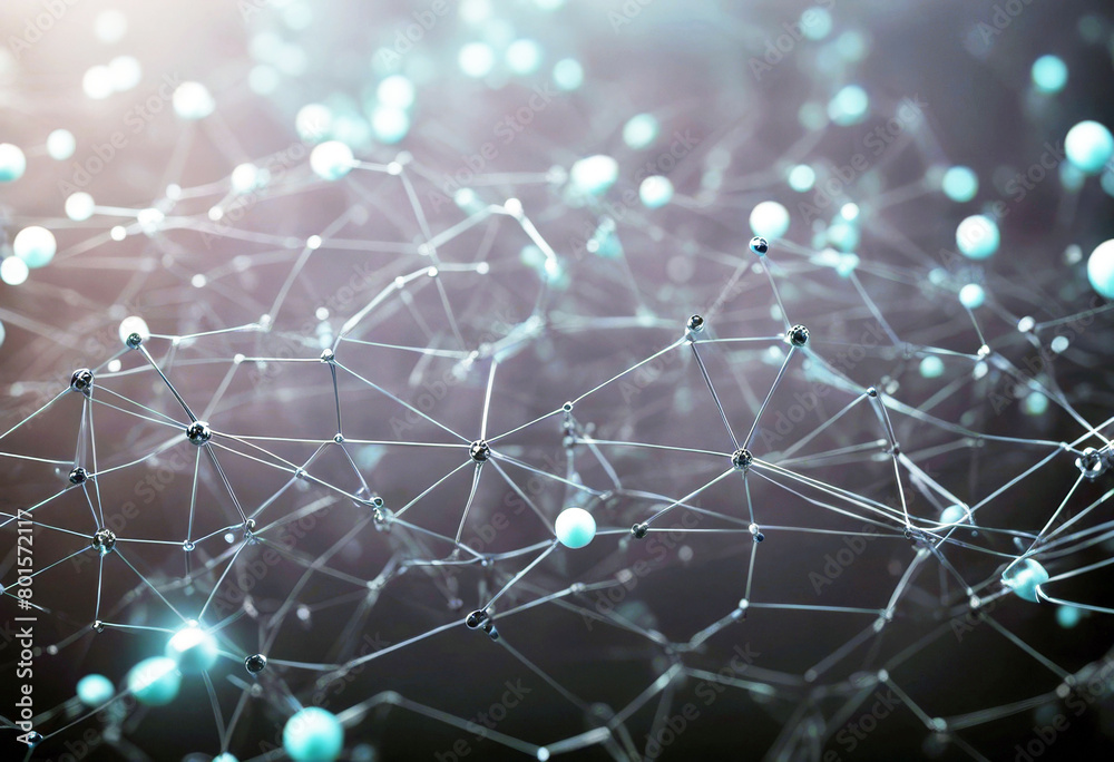 Poster 'graphs repeatable complex details graph finance particles dot made background abstract render 3d ma