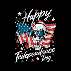 2024 4th of july independence day vector illustration, happy independence day