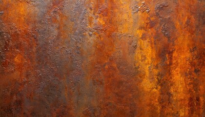 grunge rusty orange brown metal corten steel stone background texture banner panorama digital illustration generative ai