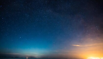night black starry sky horizontal background