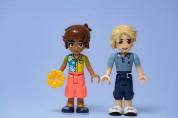 Fototapeta premium Lego Friends boys mini figures