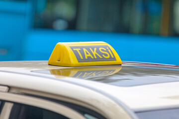 Albanian taxi sign from Tirana