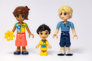 Naklejka premium Lego Friends family mini figures