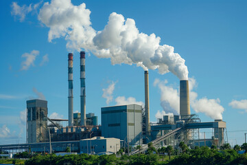 Biomass power plant, converting organic matter into renewable energy